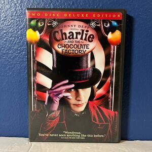 Charlie and The Chocolate Factory Two-Disc Deluxe Edition DVD Johnny Depp